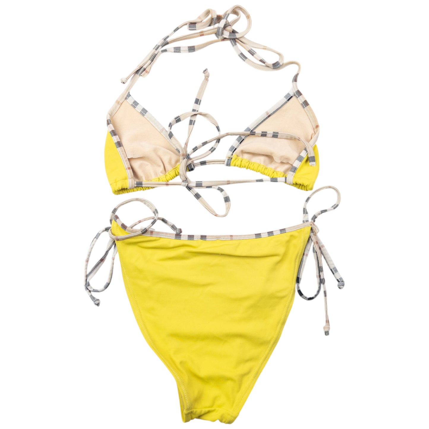 Vintage 2000s Burberry Nova Check Bikini Set Womens Size M