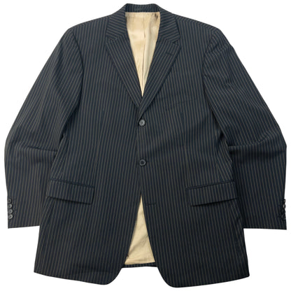 Vintage 2000s Hugo Boss Rossellini Movie Pinstripe Jacket & Trousers Suit Set Size XL