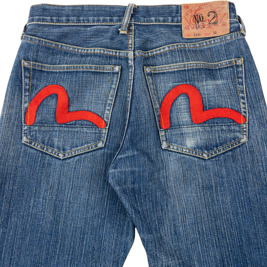 Vintage 2000s Evisu Double Gull Embroidered Japanese Denim Jeans Size W29