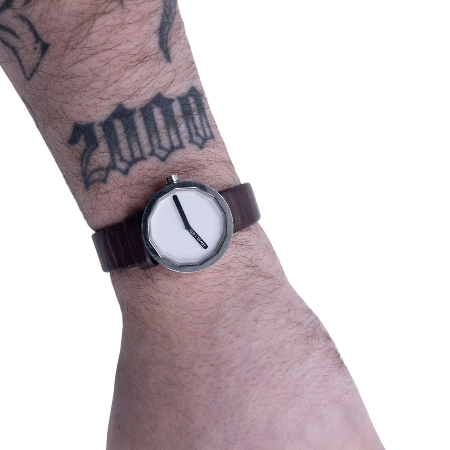 Vintage Issey Miyake Twelve Leather Watch