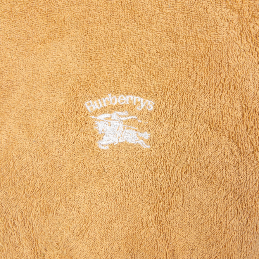 Vintage Burberry Terry Cloth Hobo Shoulder Bag