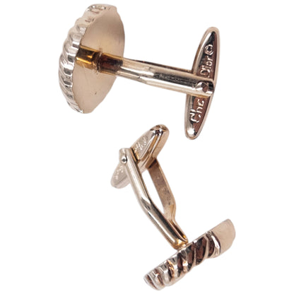 Vintage 90s Dior Embossed Cufflinks