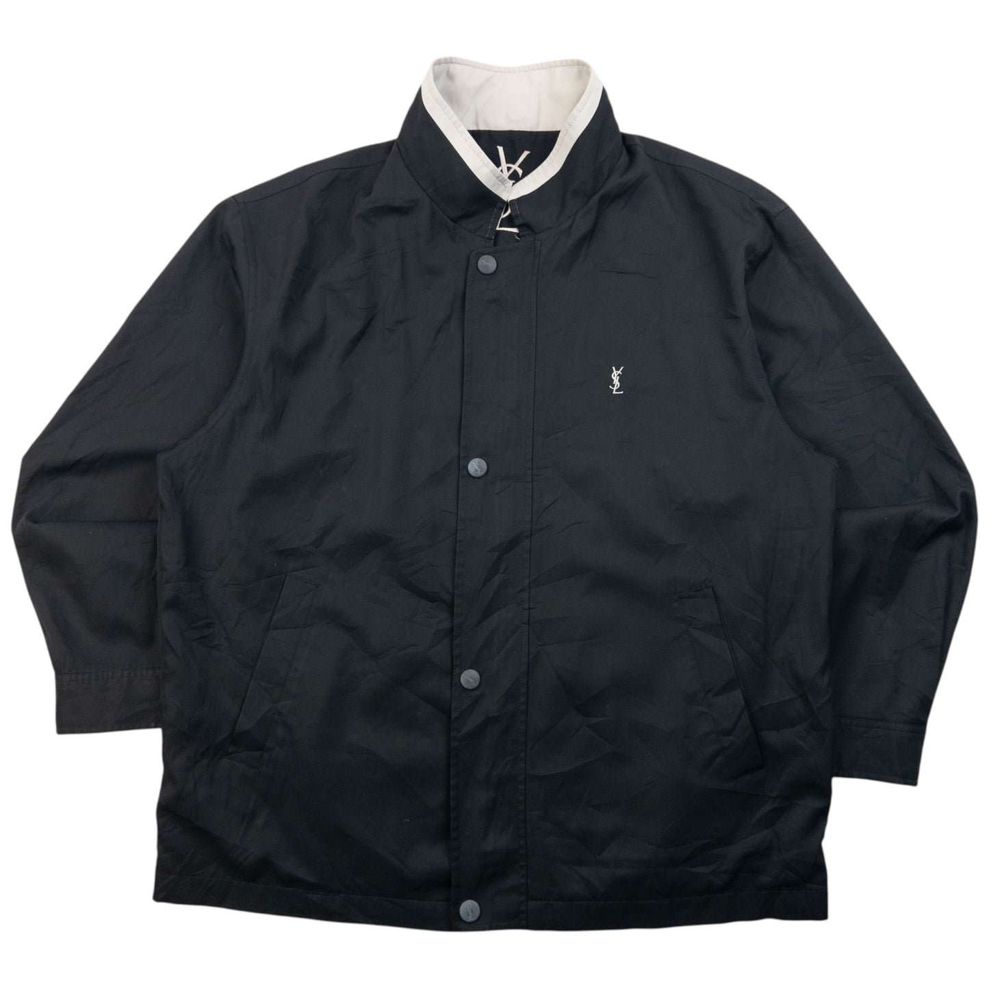 Vintage 90s YSL Yves Saint Laurent Harrington Jacket Size M