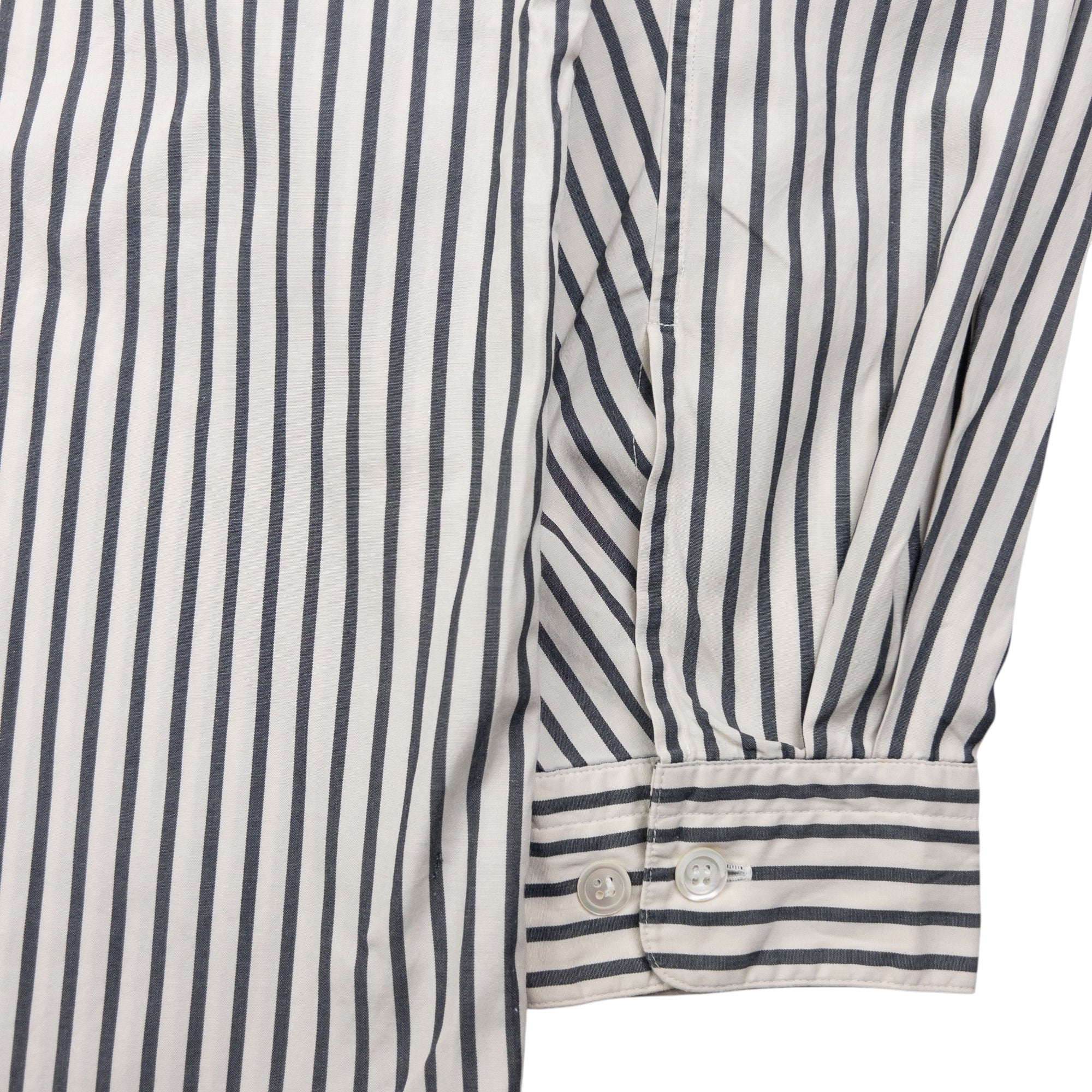 Vintage Issey Miyake Striped Long Sleeve Button Up Shirt Size L