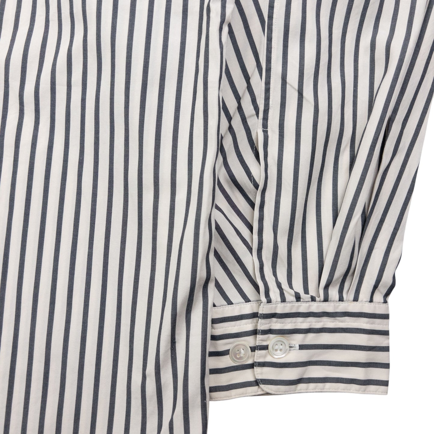 Vintage Issey Miyake Striped Long Sleeve Button Up Shirt Size L