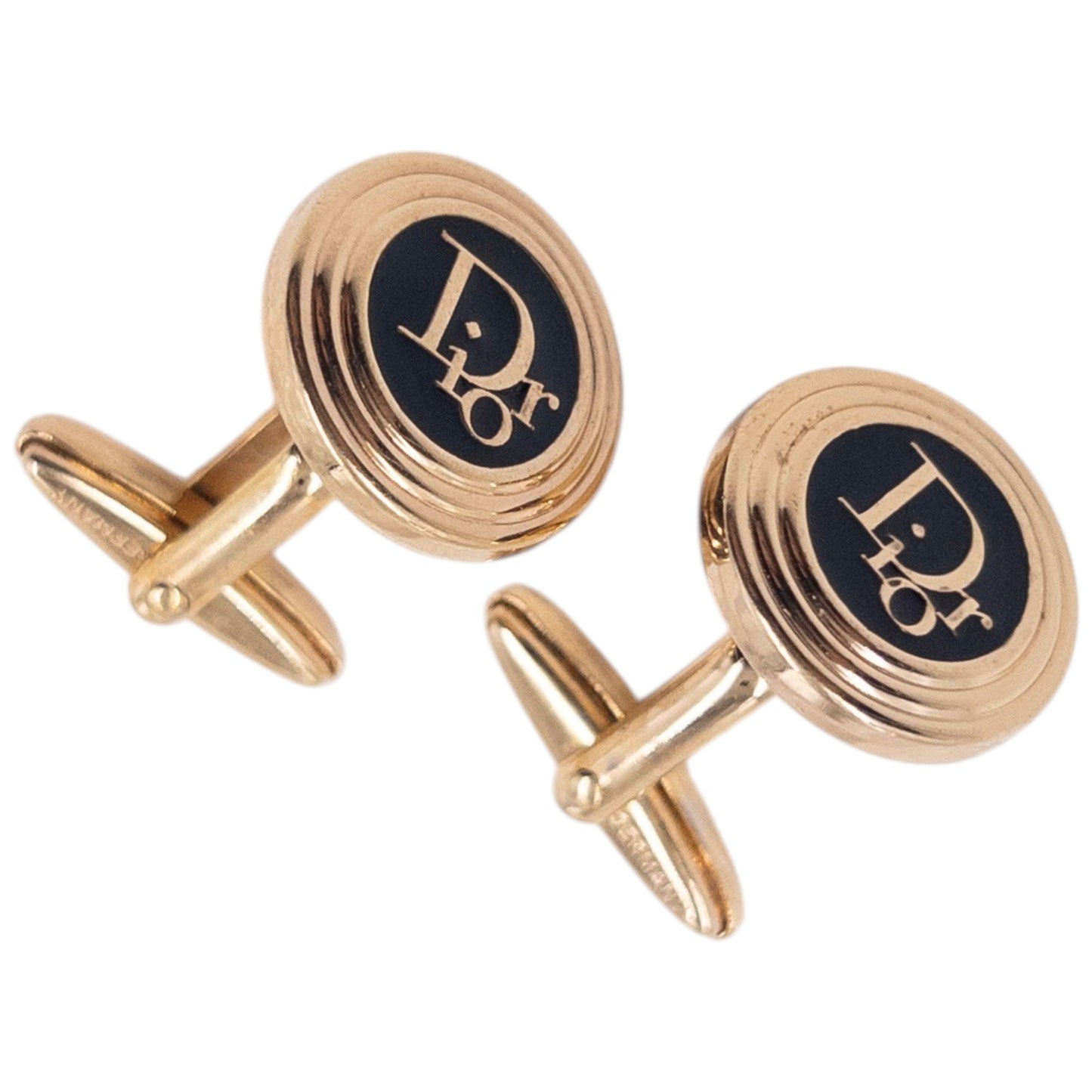 Vintage 90s Dior Embossed Cufflinks