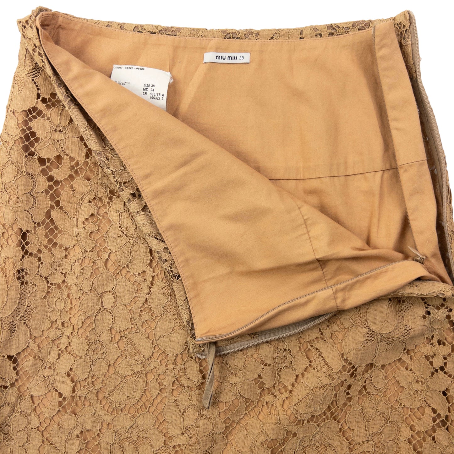 Vintage Miu Miu Lace Skirt Womens Size W23