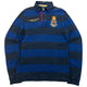 Vintage 90s Polo Ralph Lauren Striped Crest Long Sleeve Polo Shirt Size S