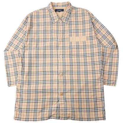 Vintage 2000s Burberry Nova Check Long Sleeve Button Up Shirt Size M
