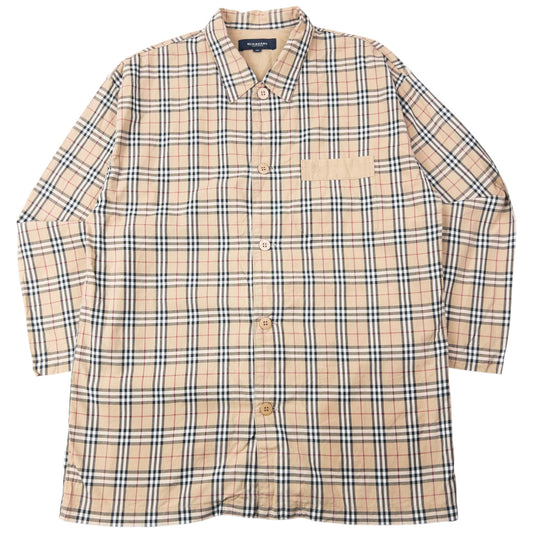 Vintage 2000s Burberry Nova Check Long Sleeve Button Up Shirt Size M