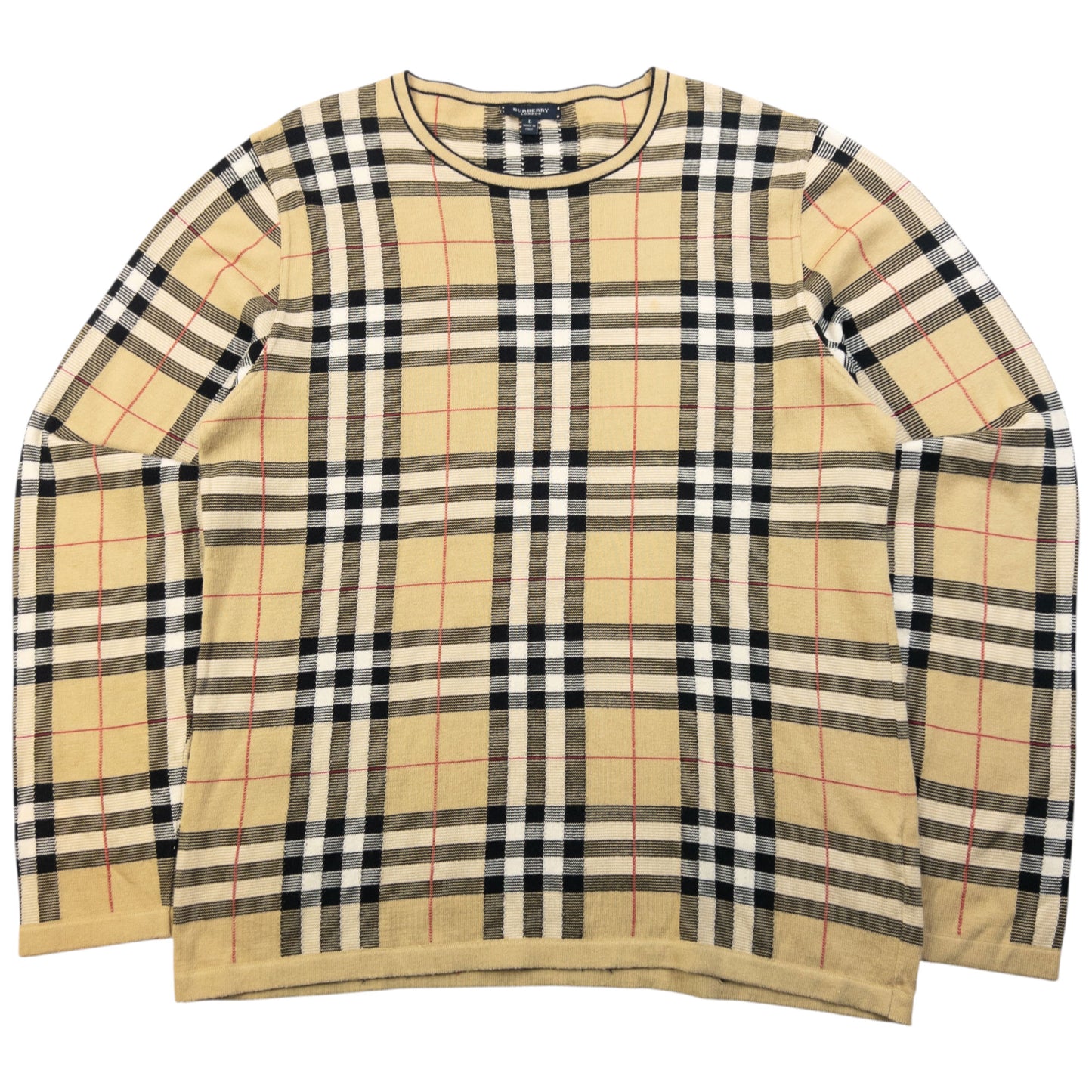 Vintage 2000s Burberry Nova Check Jumper Size M