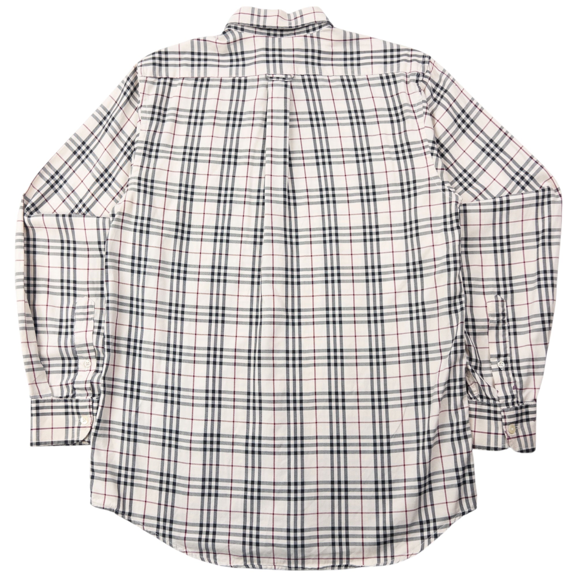Vintage 2000s Burberry Nova Check Long Sleeve Button Up Shirt Size S