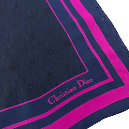 Vintage Dior Monogram Silk Scarf