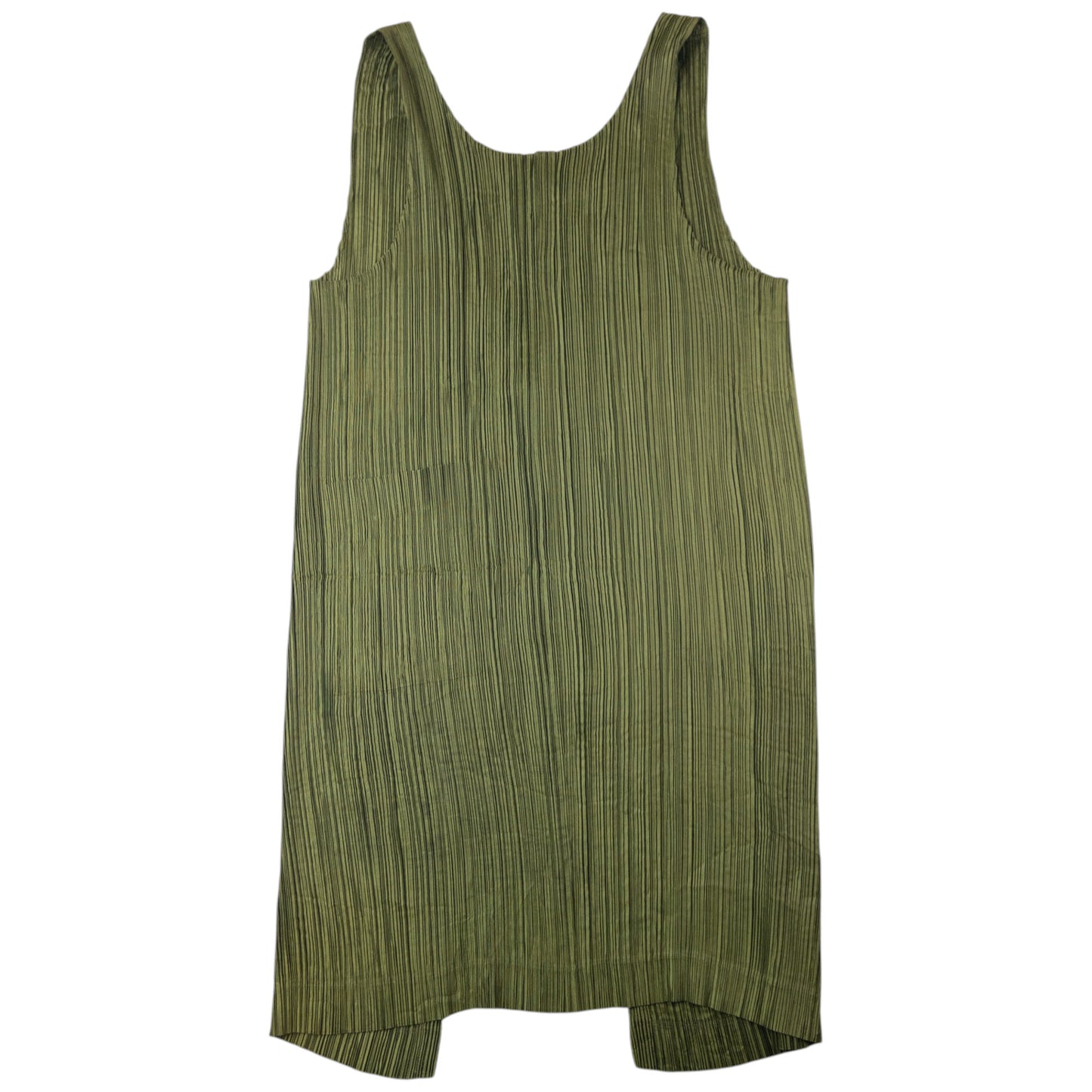Vintage 90s Issey Miyake Pleated Longline Vest Dress Womens Size M