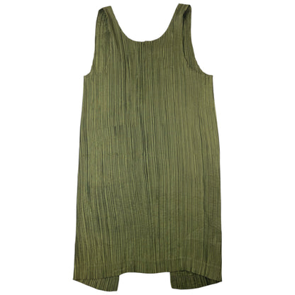 Vintage 90s Issey Miyake Pleated Longline Vest Dress Womens Size M