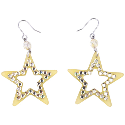 Vintage Hysteric Glamour Diamonte Star Earrings
