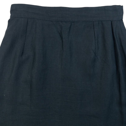 Vintage 90s Gianni Versace Linen Wrap Skirt Womens Size W25