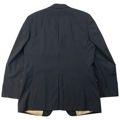 Vintage 2000s Hugo Boss Rossellini Movie Pinstripe Jacket & Trousers Suit Set Size XL