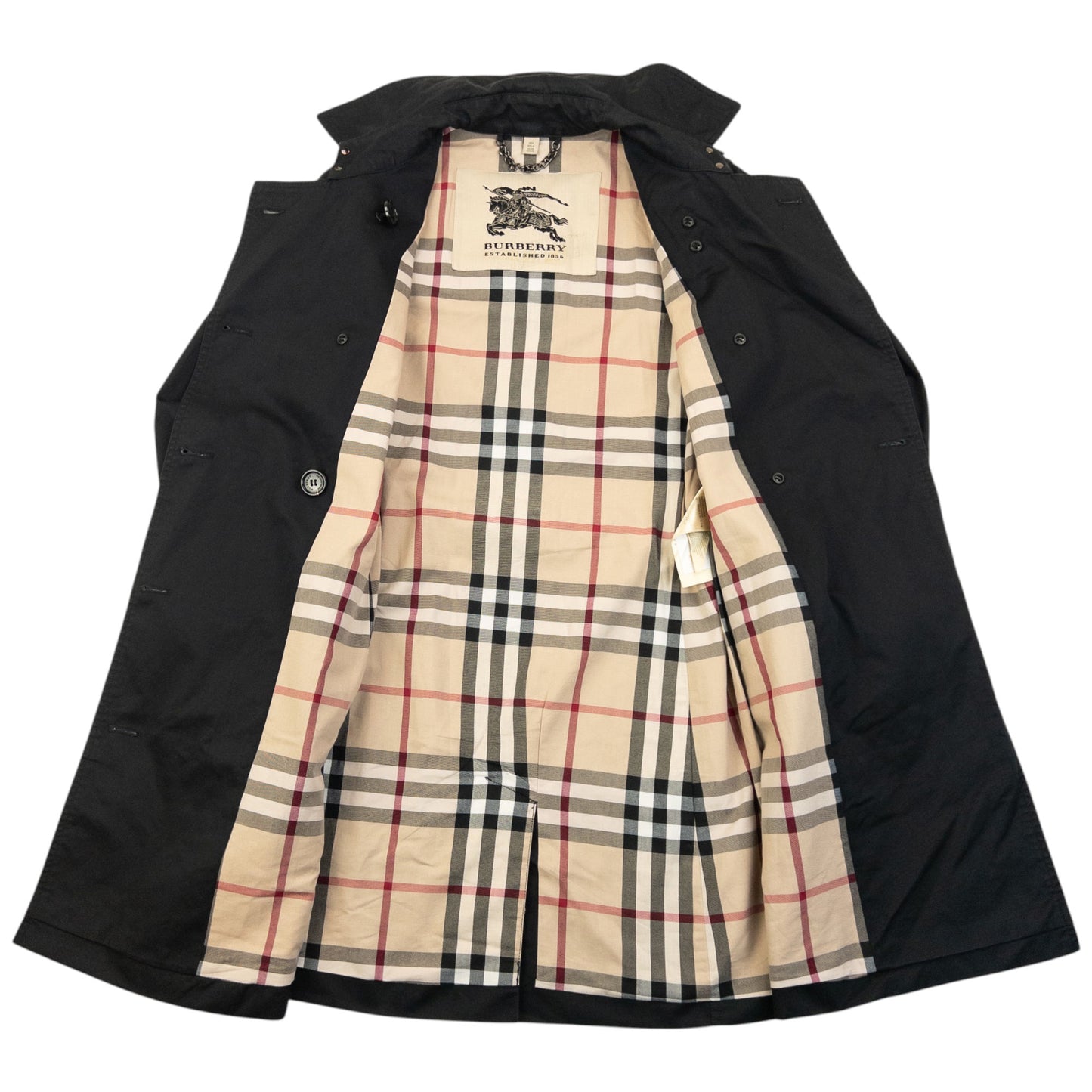 Burberry Nova Check Lined Belt Waist Jacket Womens Size S