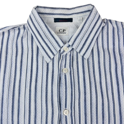 Vintage CP Company Striped Long Sleeve Button Up Shirt Size M
