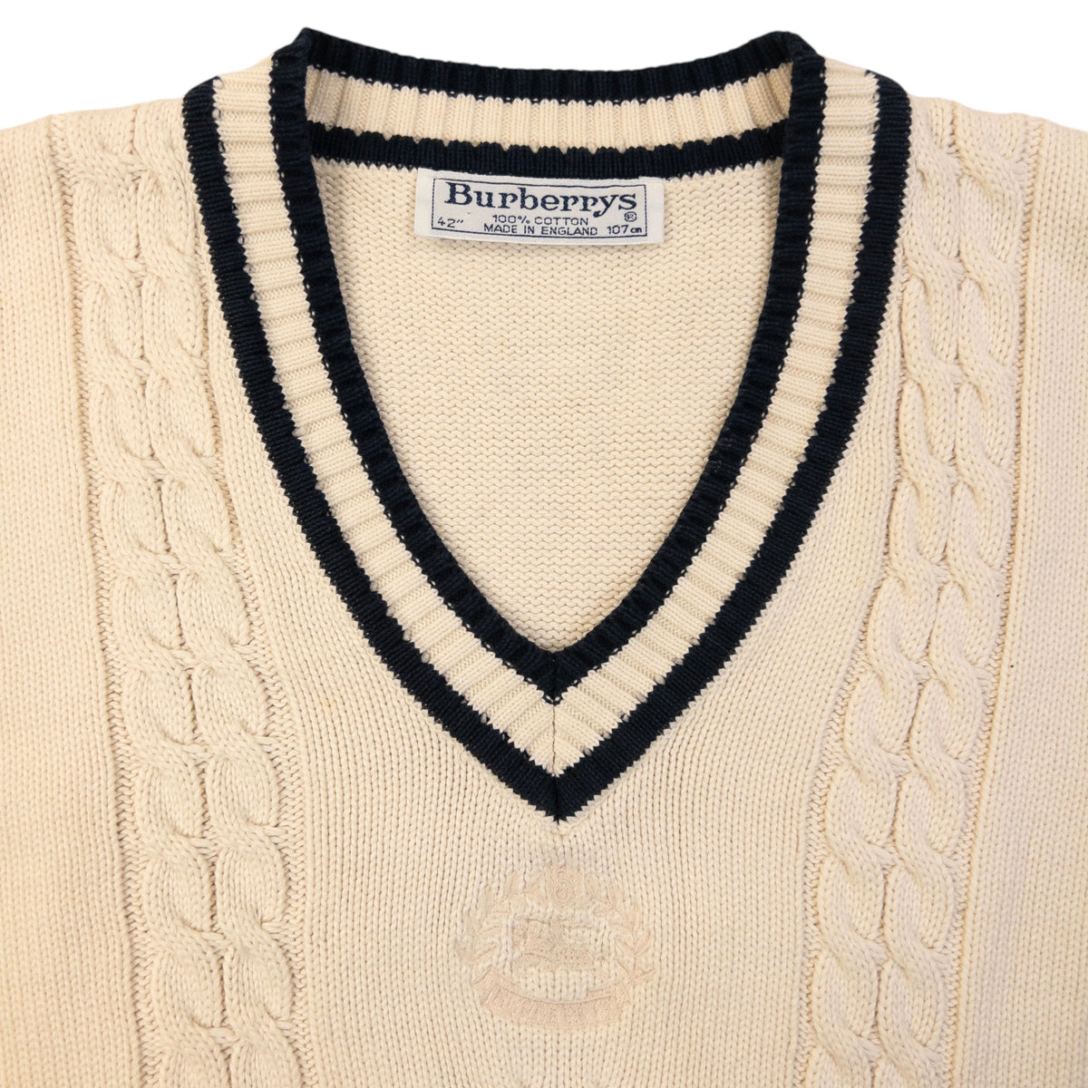 Vintage 90s Burberry Knit Sweater Vest Size S