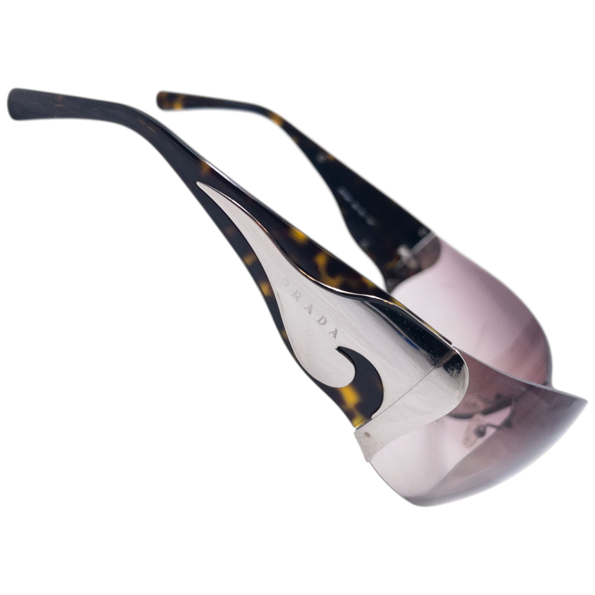 Vintage 2000s Prada Tortoise Shell Swirl Sunglasses