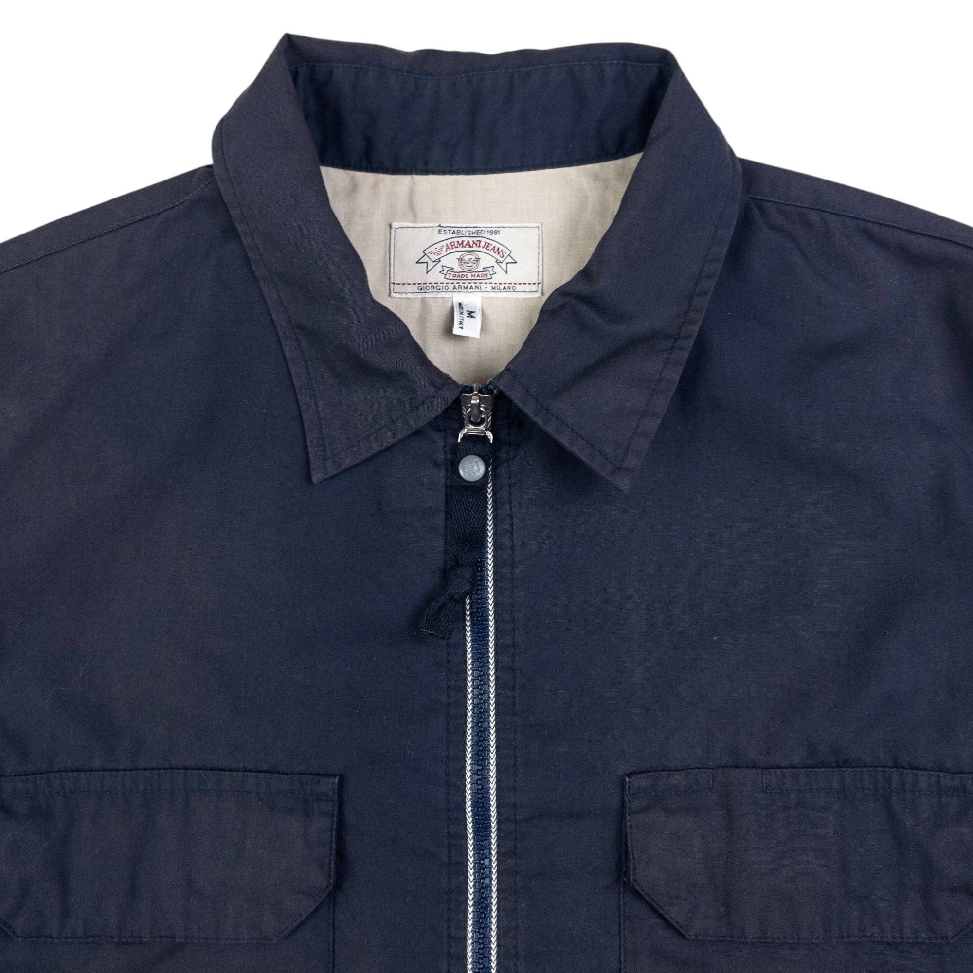 Vintage Armani Jeans Lightweight Zip Up Jacket Size M