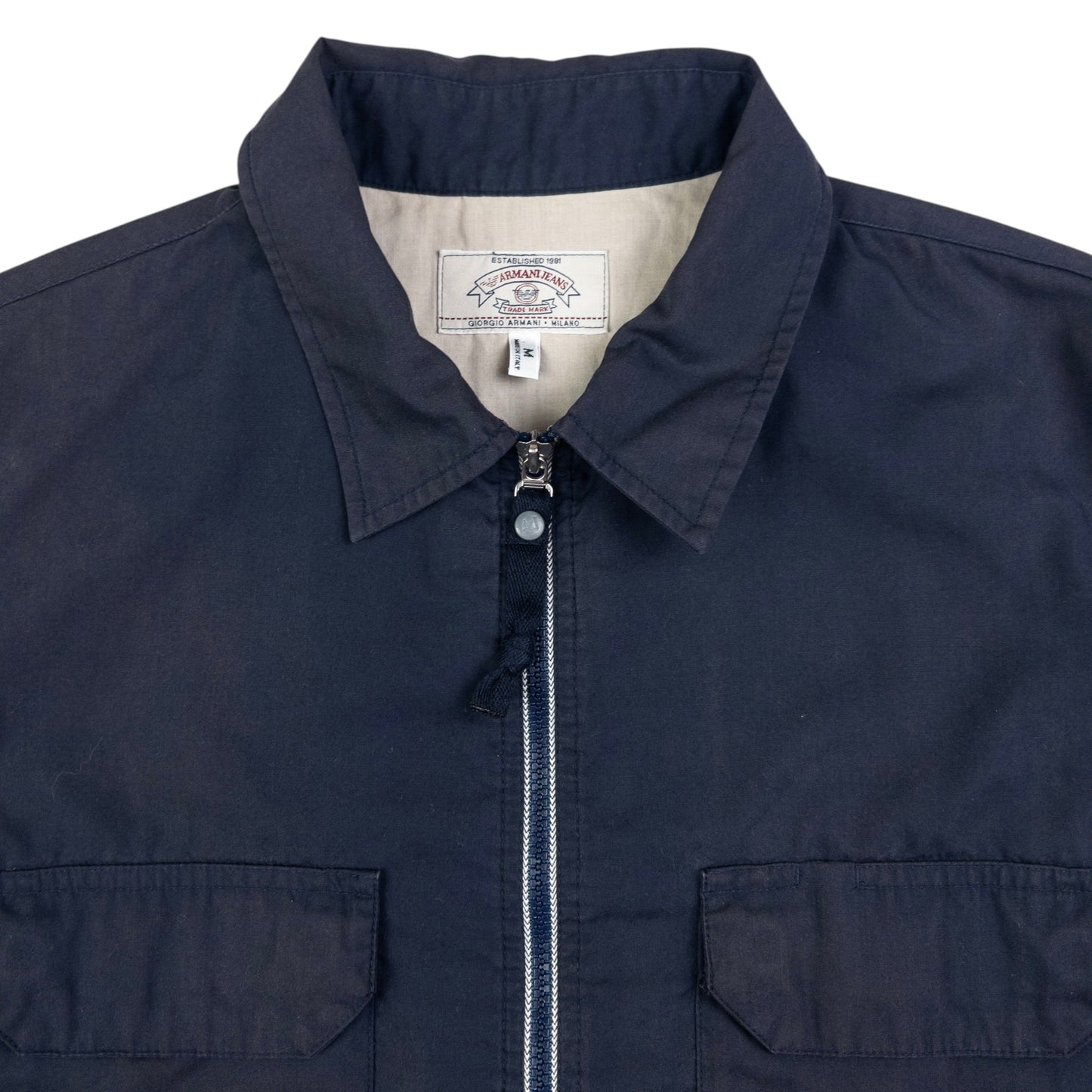 Vintage Armani Jeans Lightweight Zip Up Jacket Size M