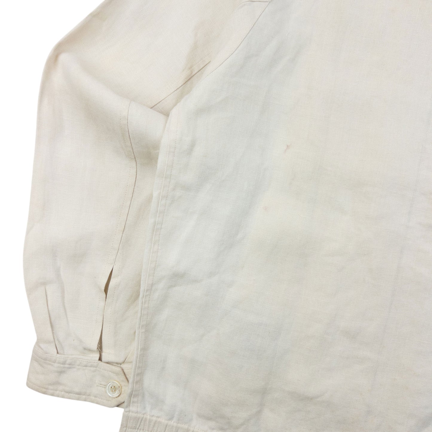 Vintage 90s Burberry Zip Up Linen Jacket Womens Size S
