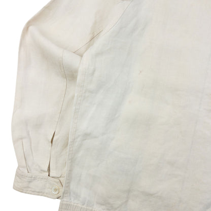 Vintage 90s Burberry Zip Up Linen Jacket Womens Size S