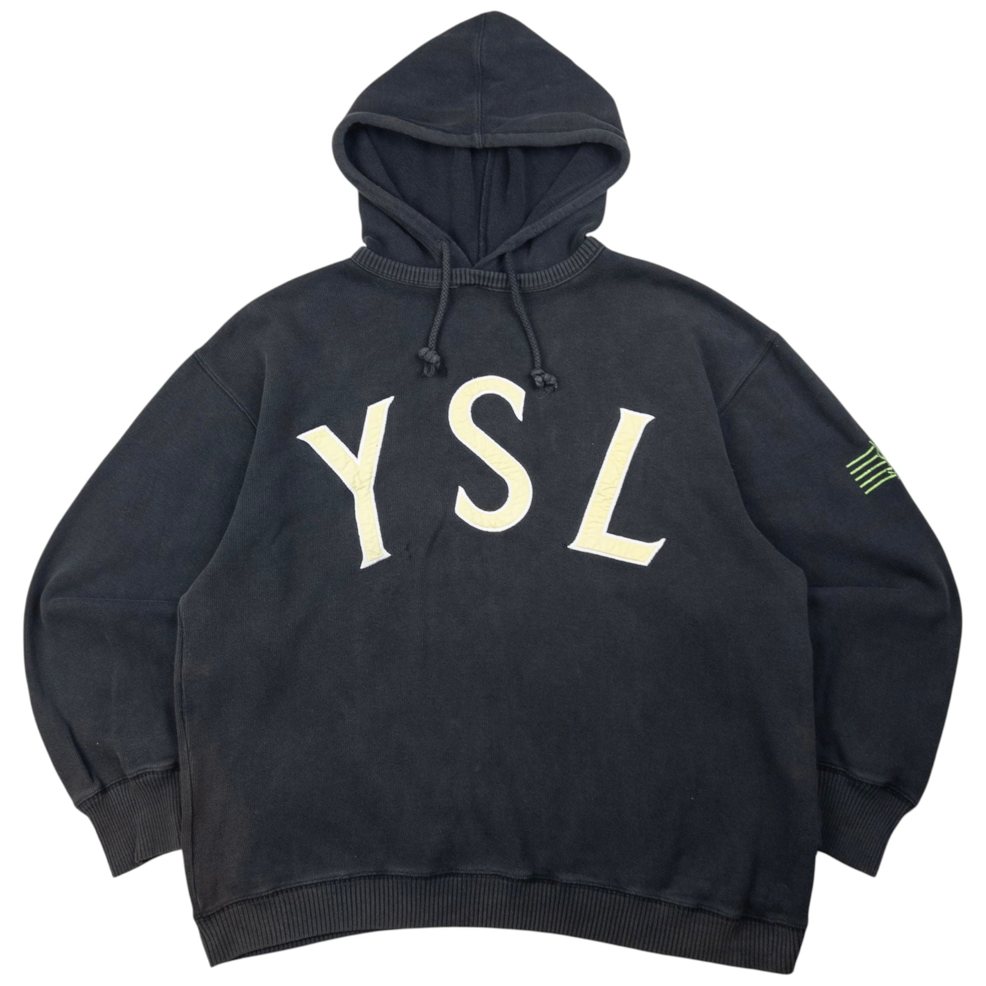 Vintage YSL Yves Saint Laurent Embroidered Hoodie Size M