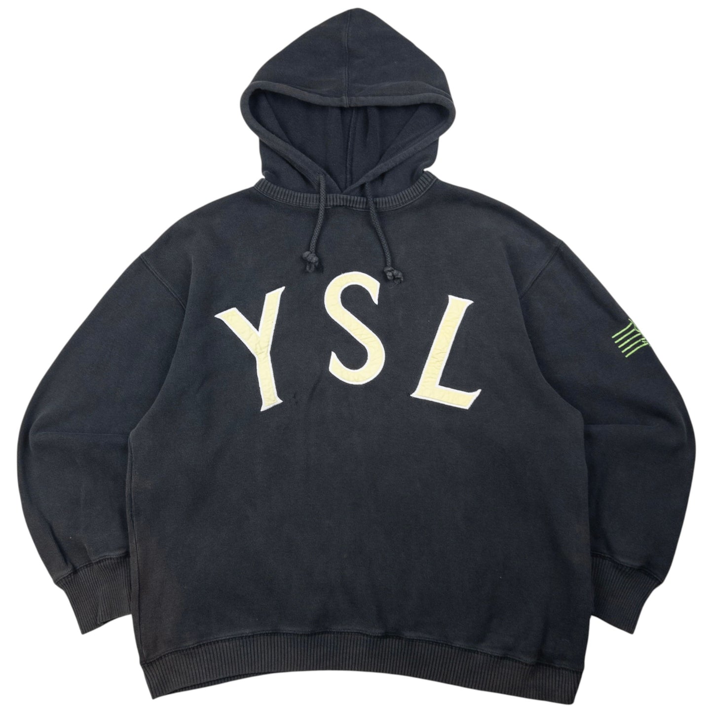 Vintage YSL Yves Saint Laurent Embroidered Hoodie Size M