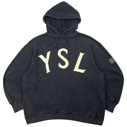 Vintage YSL Yves Saint Laurent Embroidered Hoodie Size M