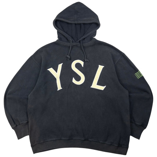 Vintage YSL Yves Saint Laurent Embroidered Hoodie Size M