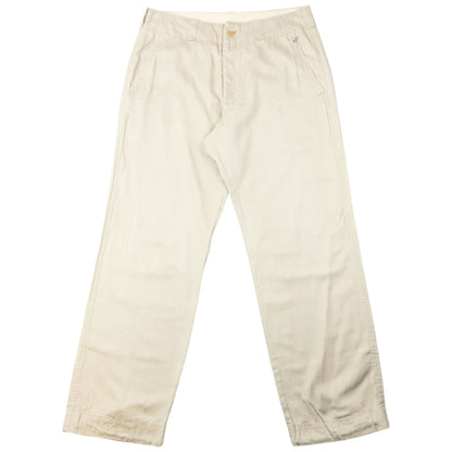 Vintage 2000s Yohji Yamamoto Linen Trousers Size W34