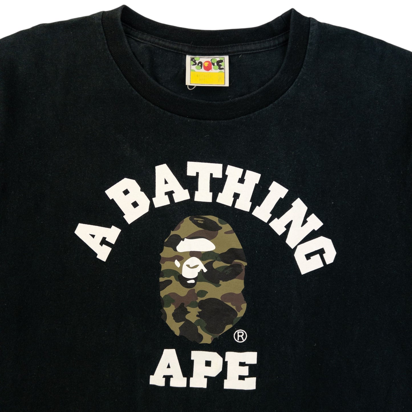 Vintage 2000s Bape Camo Logo Graphic T Shirt Size M