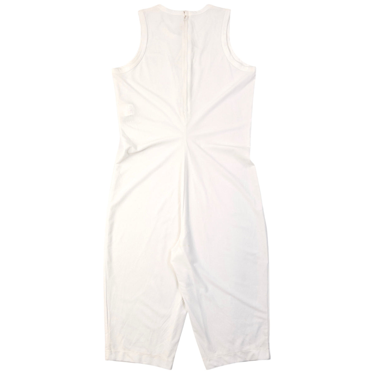 Vintage 1990 Comme Des Garçons Sleeveless Cropped Jumpsuit in white (polyester), photo 2