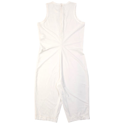 Vintage 1990 Comme Des Garçons Sleeveless Cropped Jumpsuit in white (polyester), photo 2