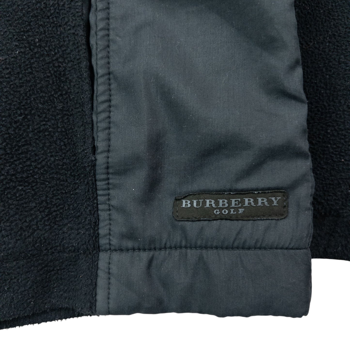 Vintage 2000s Burberry Golf Zip Up Fleece Jacket Womens Size M