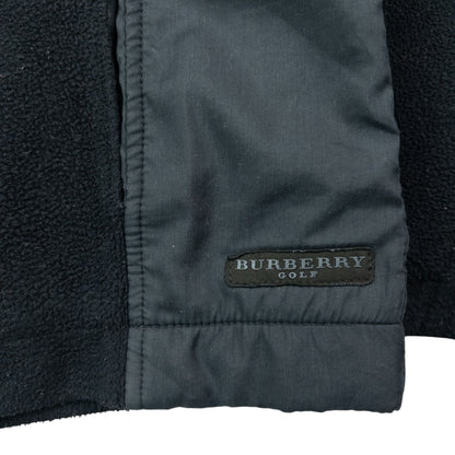 Vintage 2000s Burberry Golf Zip Up Fleece Jacket Womens Size M