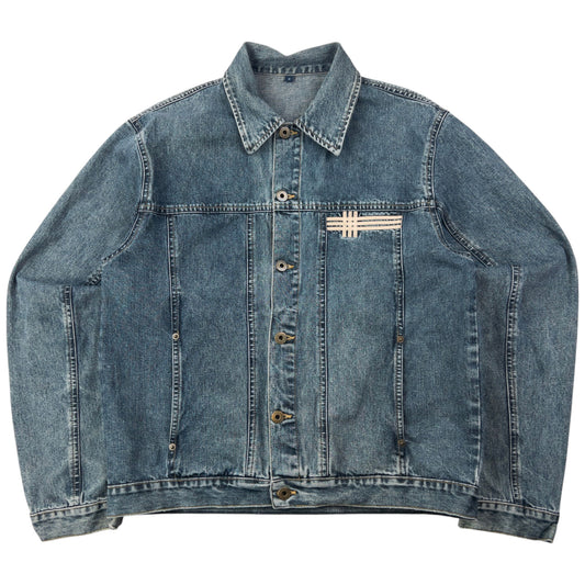 Vintage 2000s Burberry Button Up Denim Jacket Size S