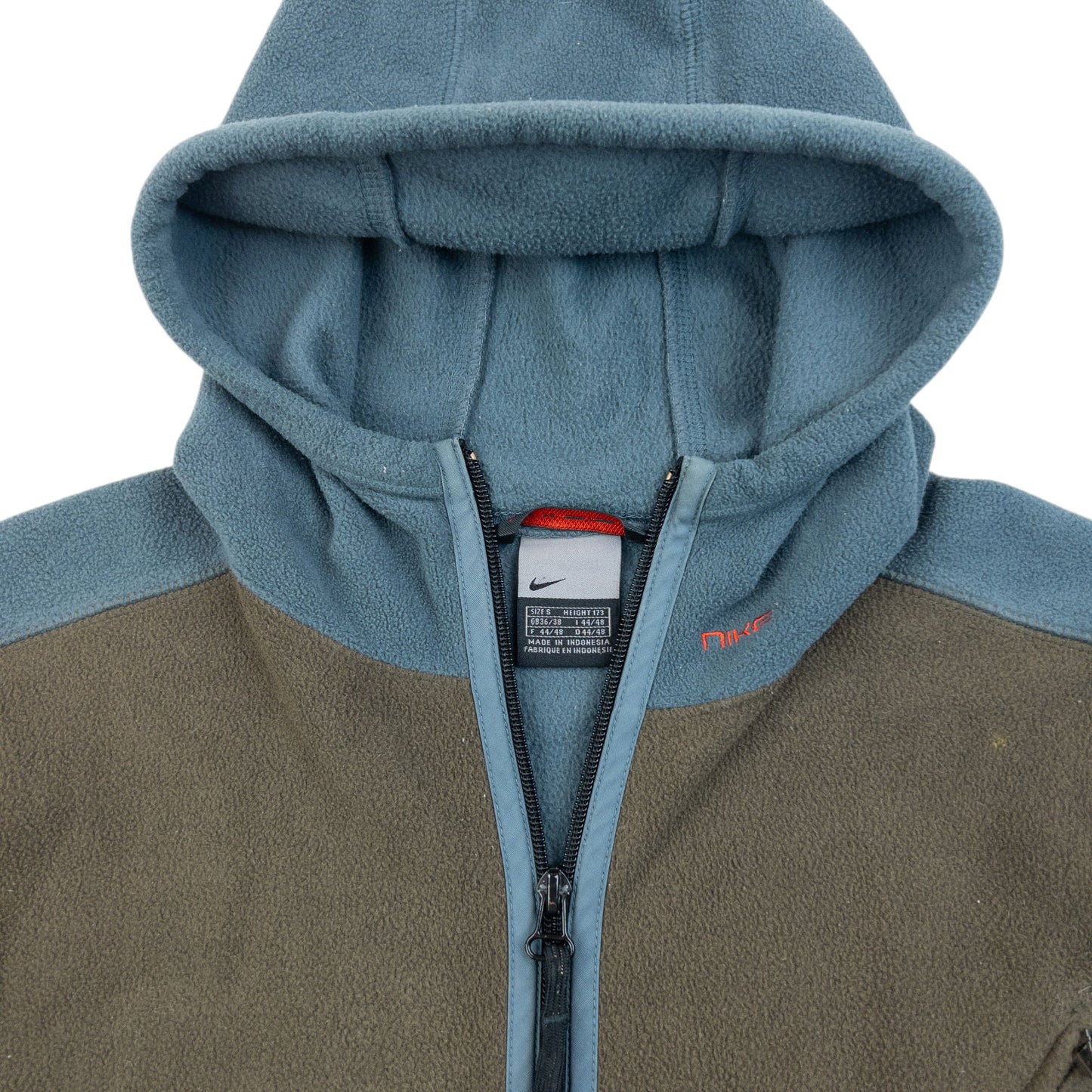 Vintage 2000s Nike Zip Up Fleece Jacket Size S