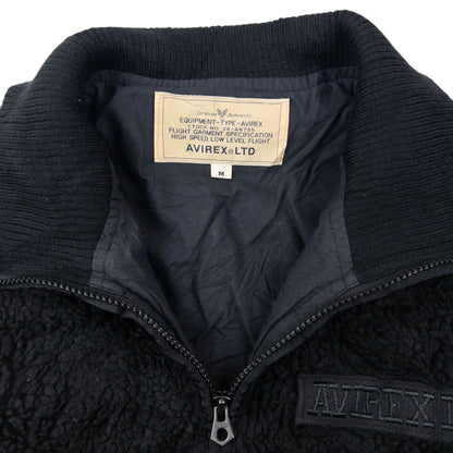 Vintage 2000s AVIREX Zip Up Fleece Jacket Size M
