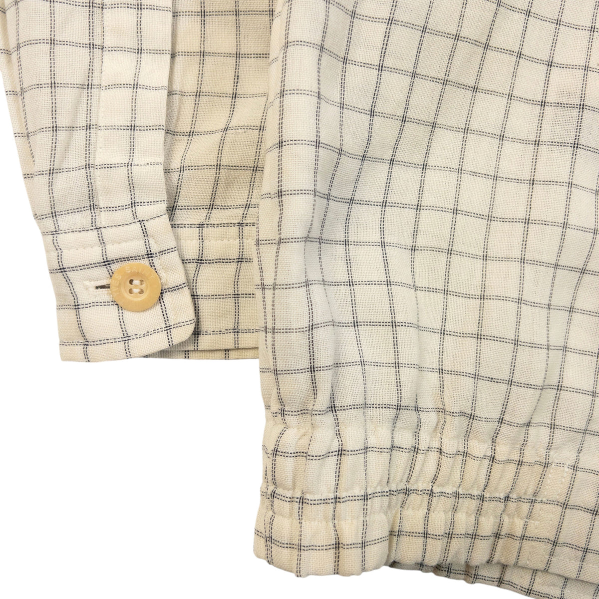 Vintage 90s YSL Yves Saint Laurent Checkered Harrington Jacket Size XS