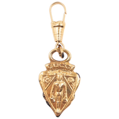Vintage 90s Gucci Embossed Shopping Knight Charm