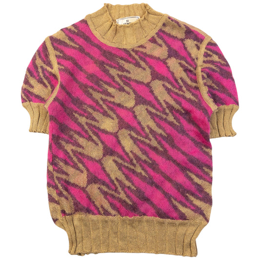 Vintage 90s Fendi Knit Pattern Top Womens Size M