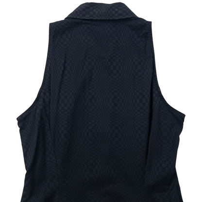 Vintage 90s Versace Jeans Couture Full Zip Collar Dress Womens Size M