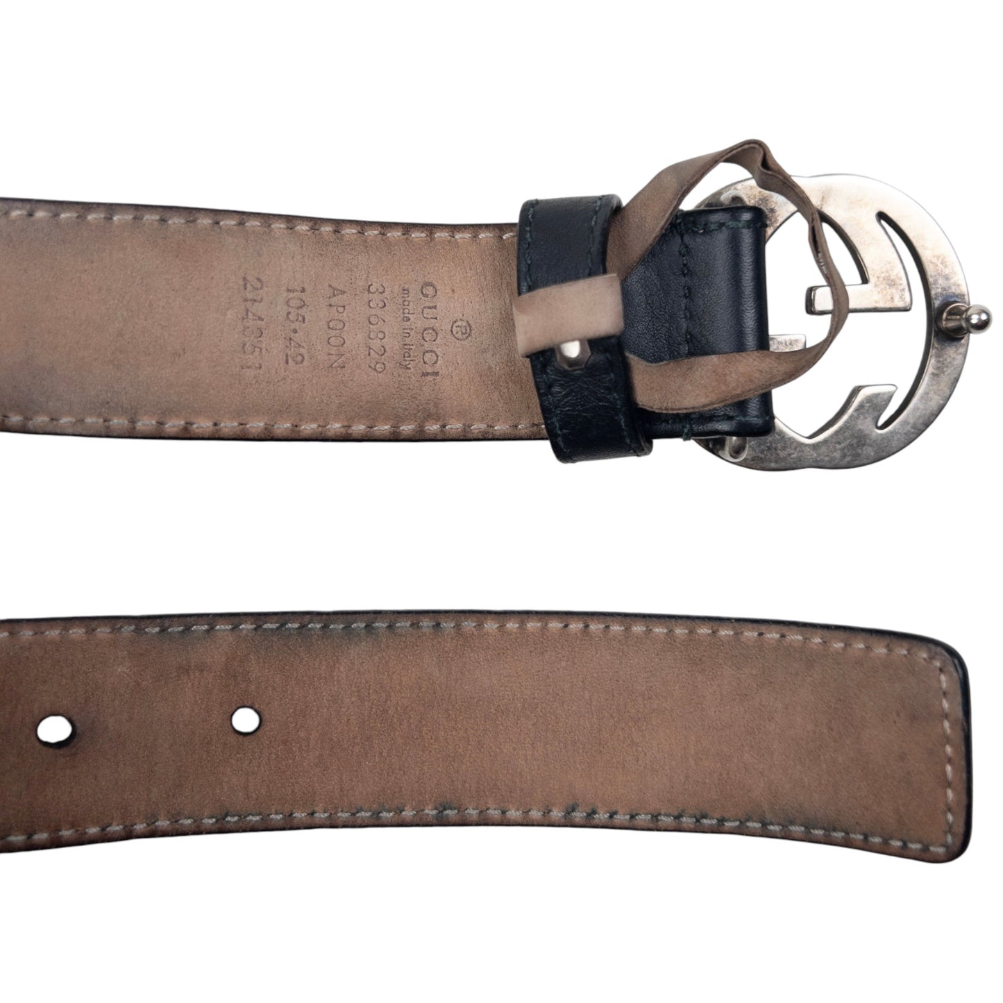 Vintage Gucci Leather Belt Size W40