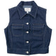 Vintage 90s Armani Jeans Button Up Denim Top Womens Size M