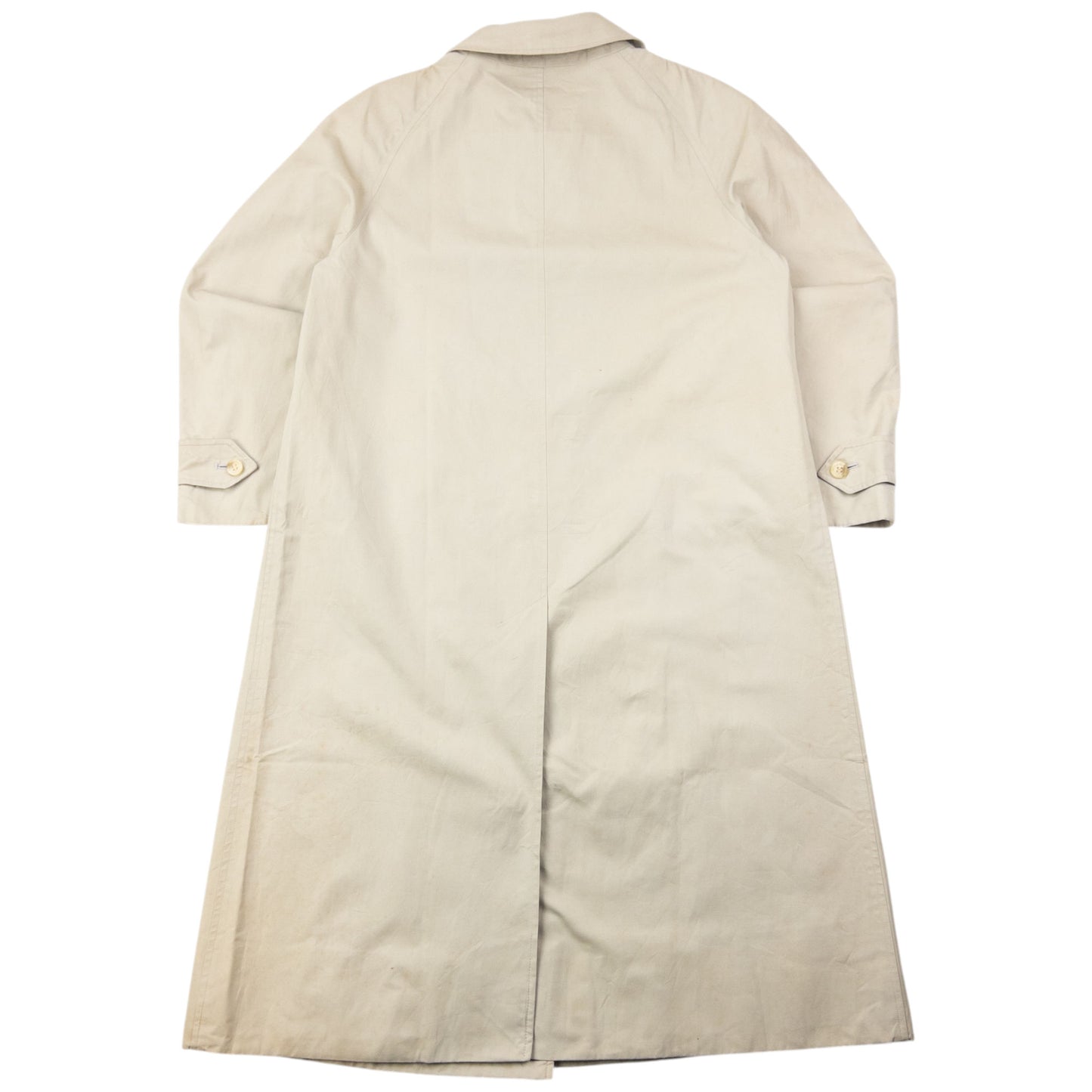 Vintage 90s Burberry Nova Check Lined Trench Jacket Size M